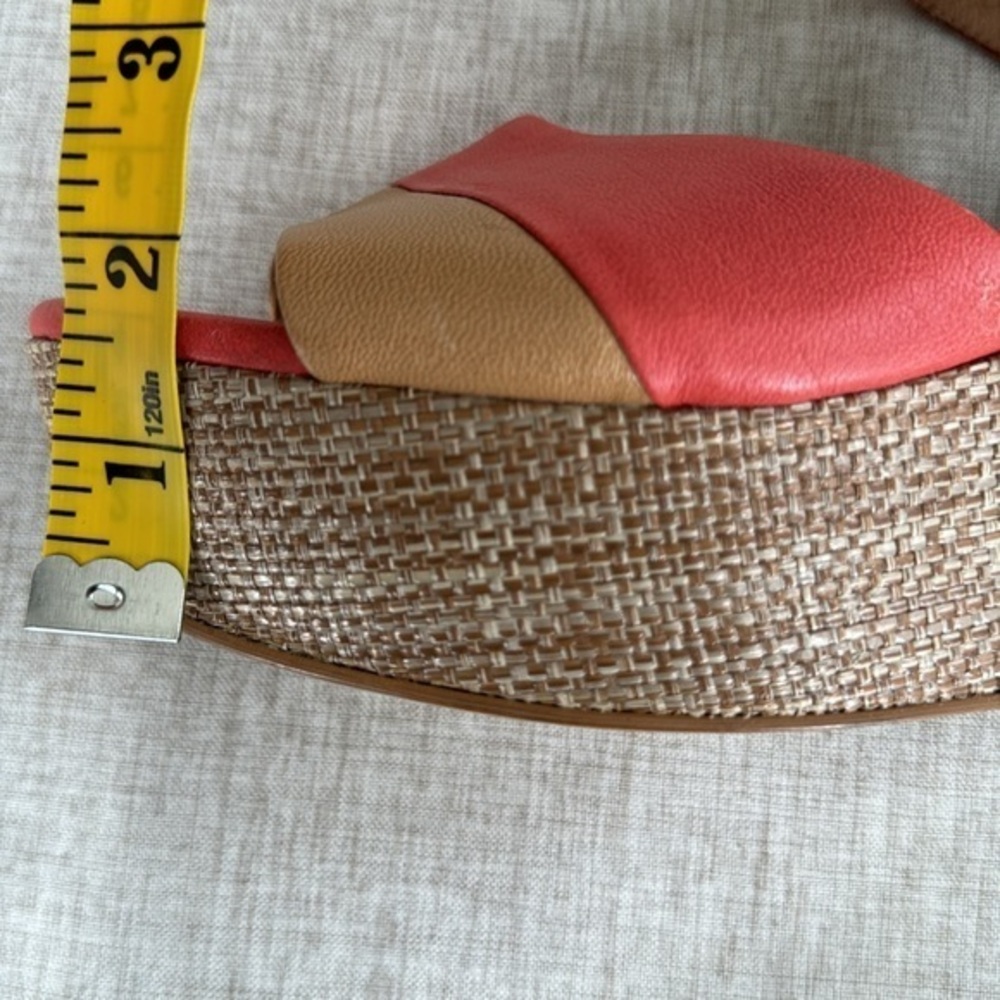 Corso Como leather platform‎ wedge ankle trap summer beachy size 10 - Picture 12 of 16